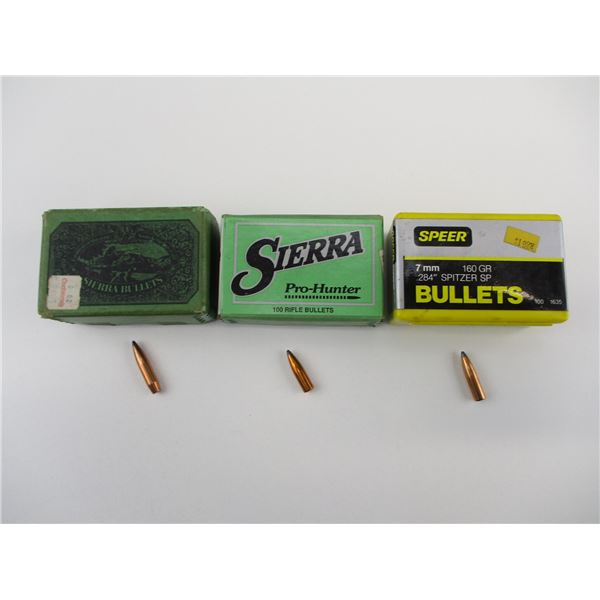 ASSORTED 7MM BULLETS LOT