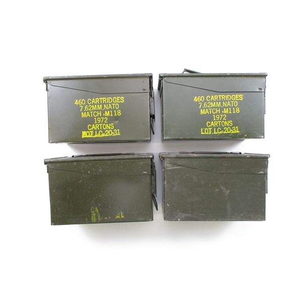 ASSORTED METAL AMMO TIN LOT