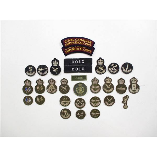 ASSORTED CANADIAN MILITARY BADGE LOT