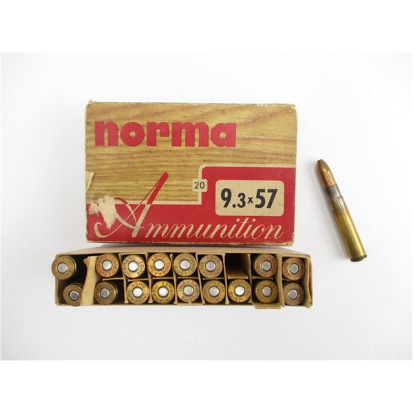 COLLECTIBLE NORMA 9.3X57 AMMO