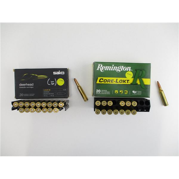 ASSORTED 6.5X55MM SE LOT