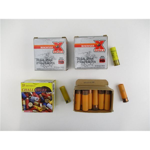 ASSORTED 20 GAUGE SHOT SHELL LOT