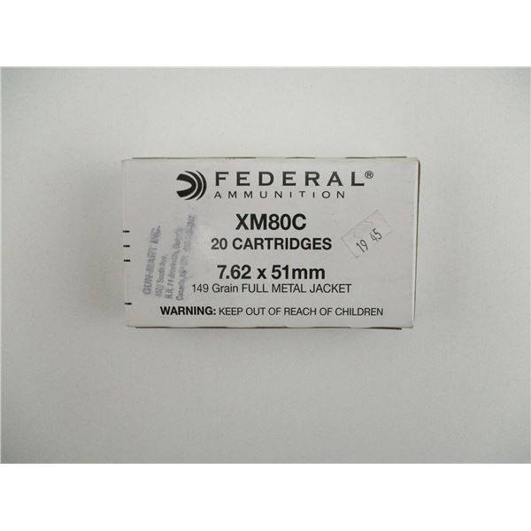 FEDERAL 7.62X51MM AMMO
