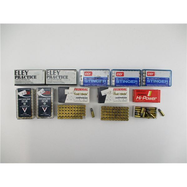 ASSORTED .22 LR AMMO LOT