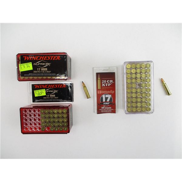 ASSORTED .17 HMR AMMO LOT