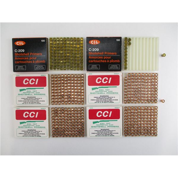 ASSORTED SHOT SHELL PRIMERS LOT