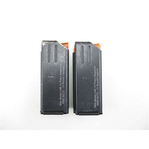 RRA MODEL LAR-15 9MM PISTOL MAGAZINES