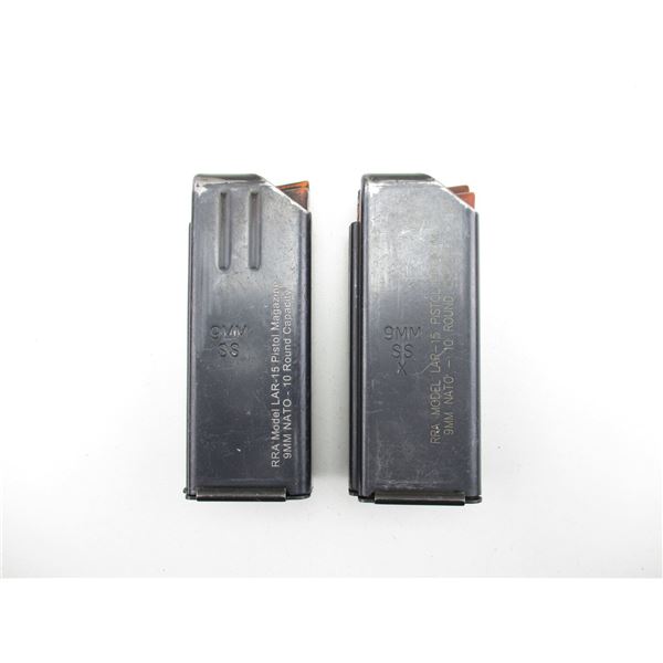 RRA MODEL LAR-15 9MM PISTOL MAGAZINES