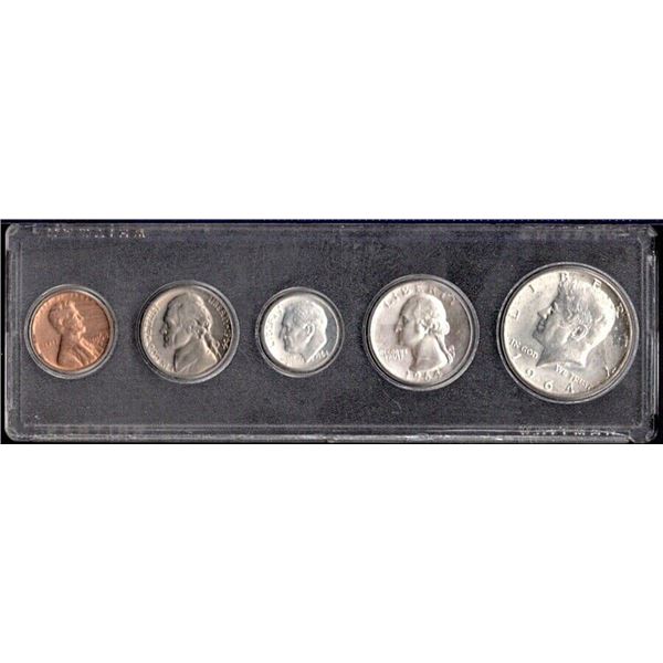 1964 U.S. Mint Proof Set in Sealed Case (5 coin set)