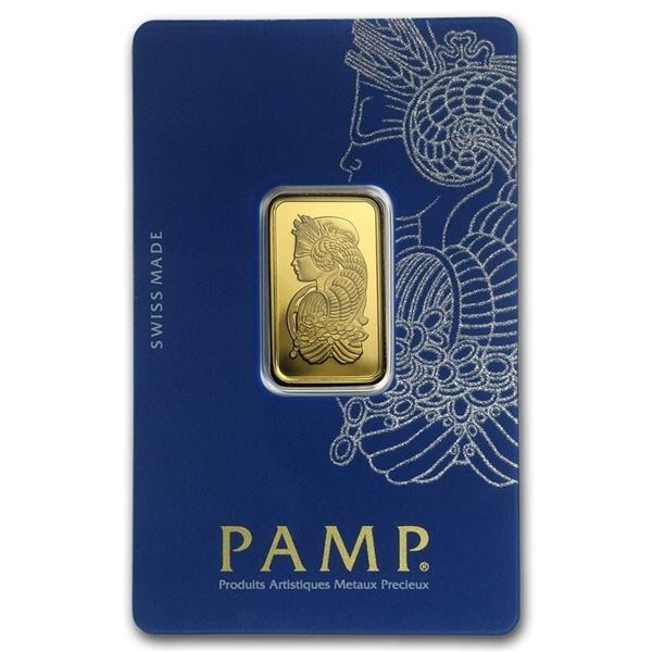 10 gram Gold Bar - PAMP Suisse Lady Fortuna Veriscan® (In Assay) 999.9 FINE GOLD