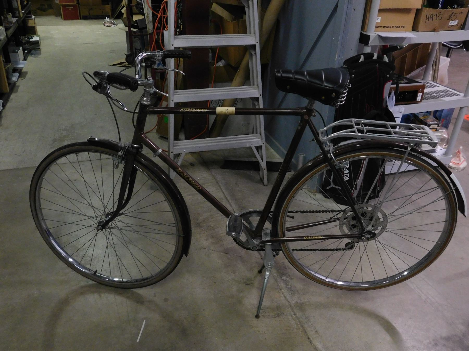 Garde chaîne sport Raleigh vintage années 60, noir, Raleigh Sprite, 55