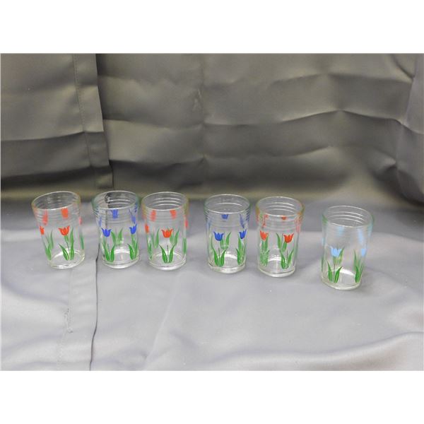Lot of 6 Tulip Swanky Swig Juice Glasses