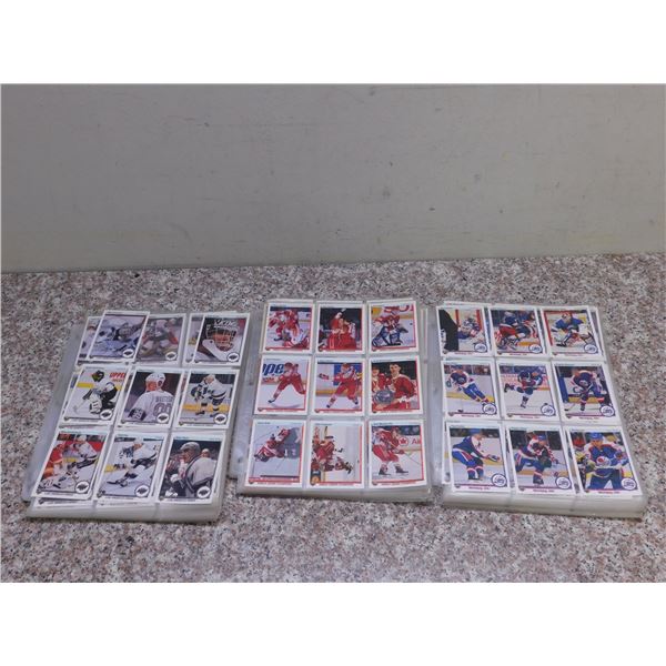 300+ Hockey NHL Cards in Page Sleeves Mostly 199091 Upper Deck