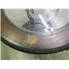 Image 4 : Round Wooden Glass Top Table Metal Frame End Table