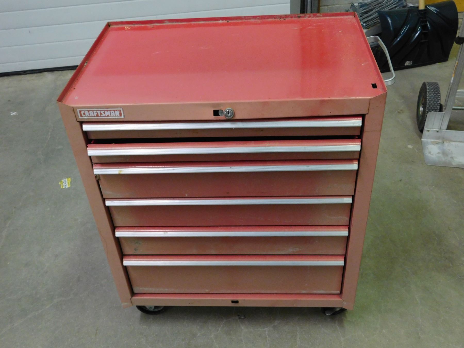 Red Rolling Storage Craftsman 6 Drawer Tool Chest
