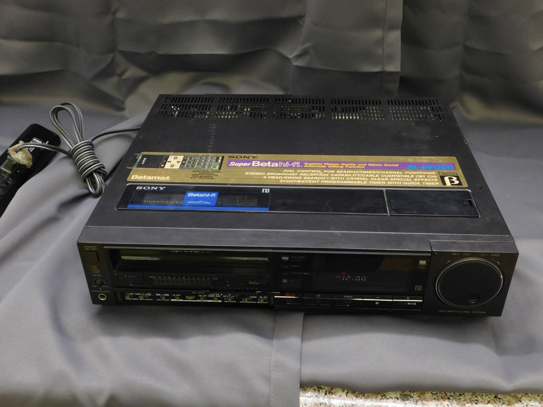 SONY Super BETA SL-HF900 Video Cassette Recorder