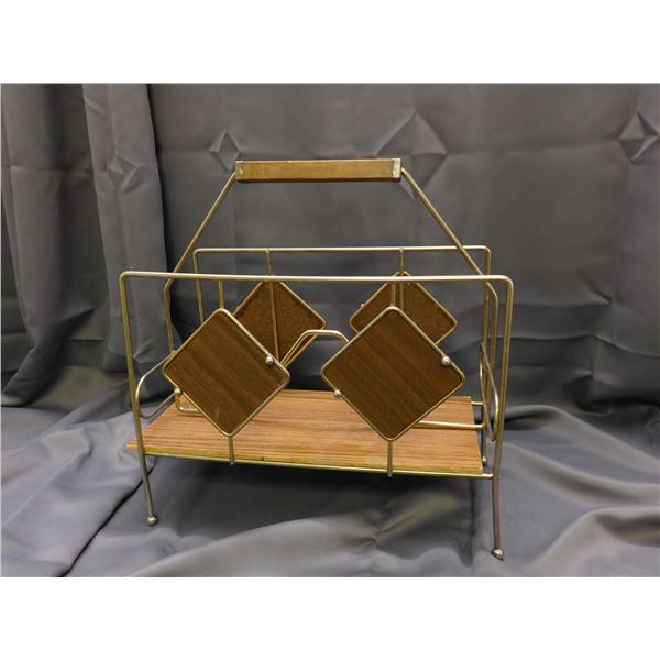Vintage MCM Magazine Rack