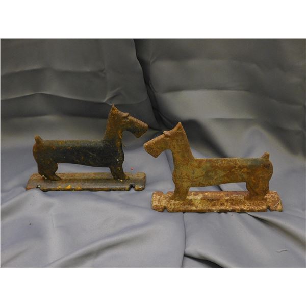 Vintage Pair of Scotty Dog Boot Scrapers