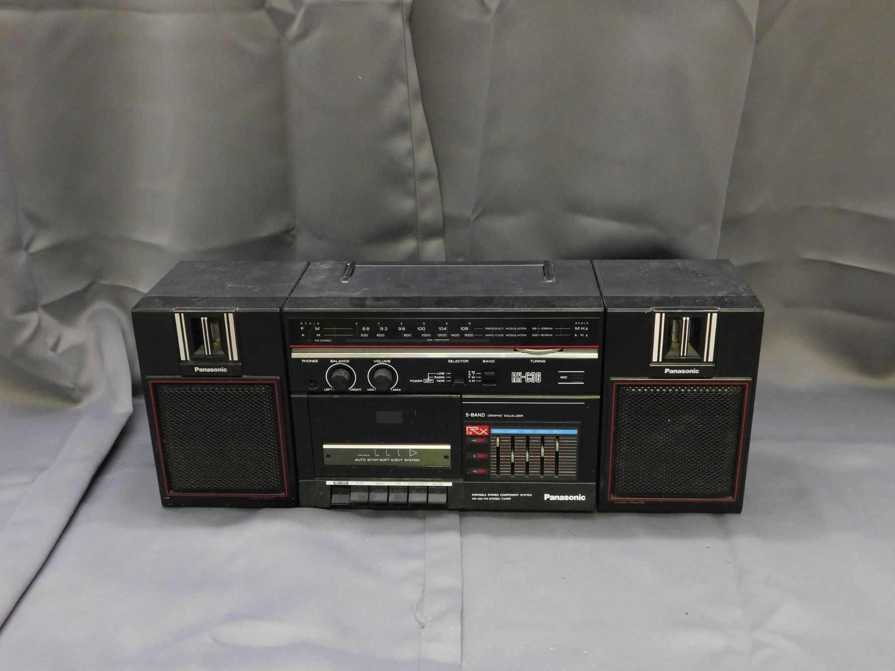 Panasonic RX-C36 Portable Stereo Component System AM FM Stereo Tuner Radio