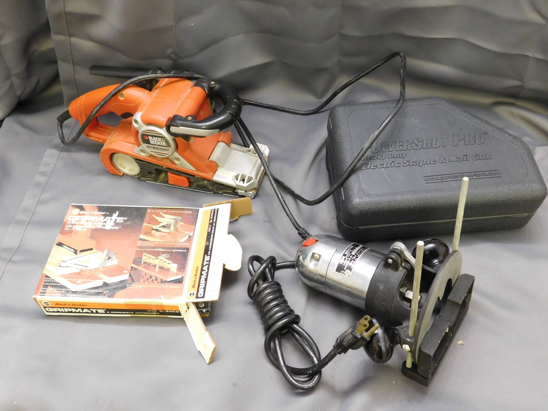 Powershot Pro Heavy Duty Electric Staple and Nail Gun, Belt Sander and