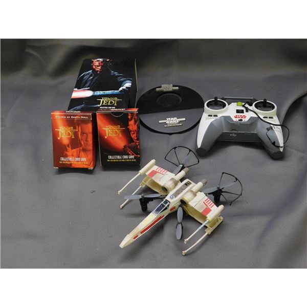 Star Wars Items Lot XWing Remote Control Toy Air Hogs Drone, Young