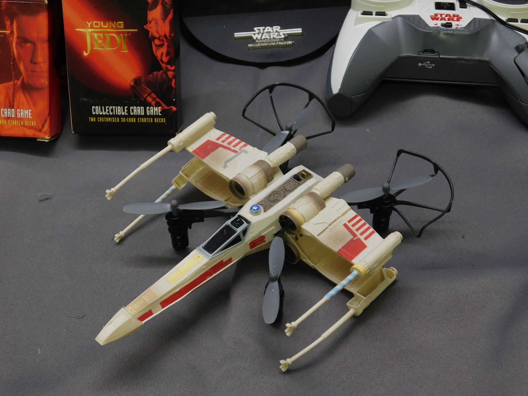 Star Wars Items Lot: X-Wing Remote Control Toy Air Hogs Drone, Young ...