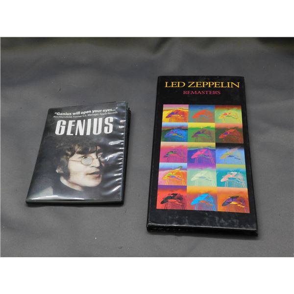 Led Zeppelin Remasters CD Box Set and Genius John Lennon DVD