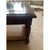 Image 4 : Vintage Wooden & Glass Top Coffee Table