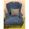 Image 1 : Blue Velour Armchair