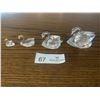 Image 1 : Set of Four Crystal Swans