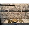 Image 2 : Two Brass Candleholders and Brass Decorative Container