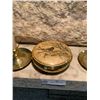 Image 3 : Two Brass Candleholders and Brass Decorative Container