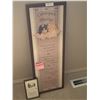 Image 1 : 2 x Framed Text Decorations