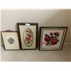 Image 1 : 3 x Floral Artworks