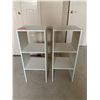 Image 1 : 2 x Wooden Vertical Shelving Units (30"H x 12"W x 11.5"D)