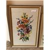 Image 2 : 3 x Needlepoint Floral Artworks