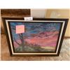 Image 3 : Desert Scene Needlepoint Artwork (21" x 18.5")