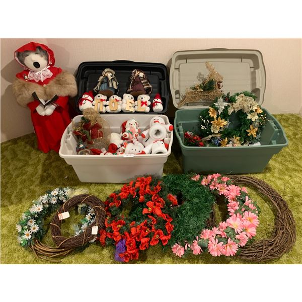 Assortment of Christmas Decorations
