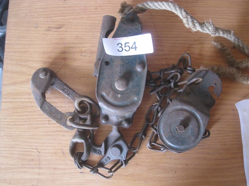 Vintage Rope Access Antique Rope Puller