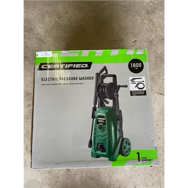 Certified Electric Pressure Washer 1800PSI