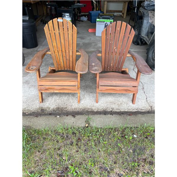 Cedar Folding Patio Chairs