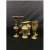 Image 1 : 3 Pairs Of Indian EnamelledBrass Vases