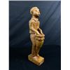 Image 2 : 3 Carved Wooden Figures (Largest From Ghana)