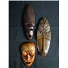 Image 1 : 3 Smaller Carved Wooden Masks