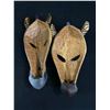 Image 2 : Pair Of African Wood Wall Carvings (Zebras)