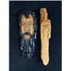 Image 1 : 2 Wood Carvings Signed