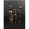 Image 1 : 3 African Carbed Ebony Standing Figures