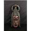 Image 1 : Large Carved Wood Mask (Horns) 20" Long