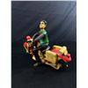 Image 3 : Nicely Detailed Man Sitting On Motorcyle Figurine Approx. 12" Long