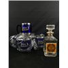 Image 1 : 5 Fibre 1 Metal Mugs w/Lids & 1 Glass Decanter